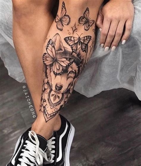 tatuajes de animales en la pierna|37 ideas de Tatuajes pierna 